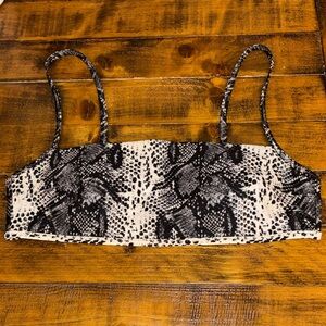 Aerie Size M Snake Print Bikini top